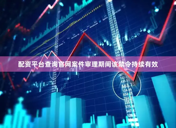 配资平台查询官网案件审理期间该禁令持续有效