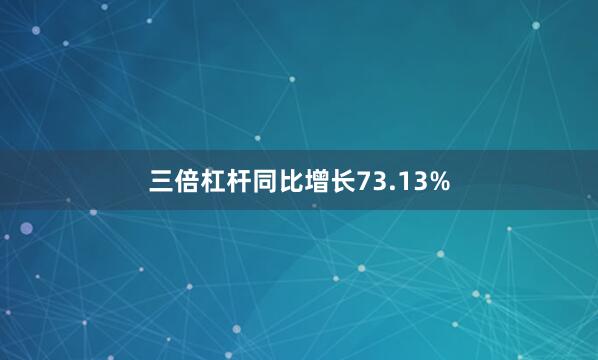 三倍杠杆同比增长73.13%